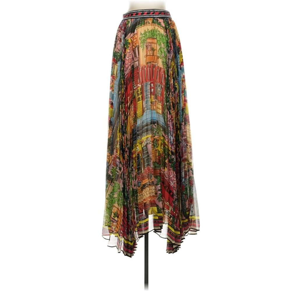 Alice + Olivia Katz Vacation Dreams Pleated Maxi Skirt 2 NWT $550 - Picture 5 of 10